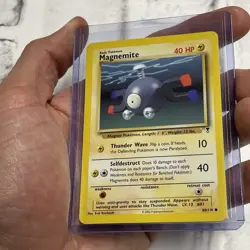 Magnemite 80/110 Legendary Collection Common Vintage 2002 Pokemon Card NEAR MINT - Image 2