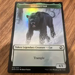 Guenhwyvar 13 / Spider 7 Token NM Foil AFR MTG - Image 1