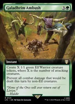 🧙Galadhrim Ambush 0121 R Borderless LTC Tales Of Middle Earth MTG - Image 1