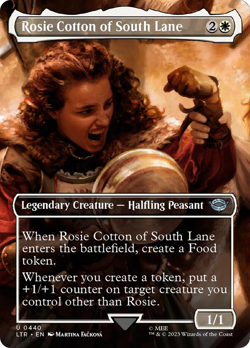 SCENIC BORDERLESS FOIL - Rosie Cotton of South Lane - MTG - LOTR - NM - Image 1