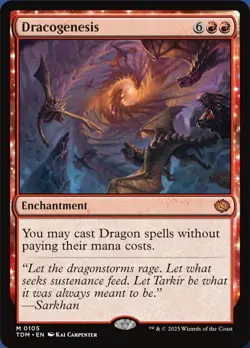1x Dracogenesis NM-Mint, English Tarkir: Dragonstorm MTG Magic - Image 1