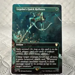 Legolas's Quick Reflexes Borderless 493 LoTR MTG NM Regular - Image 1