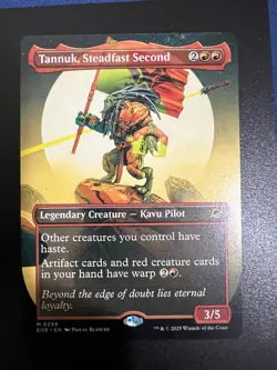 MtG Tannuk, Steadfast Second (Borderless) Edge of Eternities Regular - Image 1