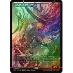 Foil Twinflame Tyrant (showcase) M/NM Magic: The Gathering MTG Foundations - Image 1