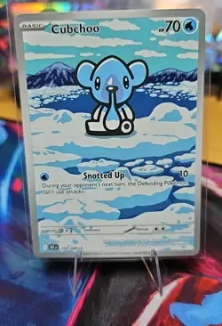 Pokemon TCG - Cubchoo - 109/086 - Illustration Rare - SV: Black Bolt Near Mint - Image 1