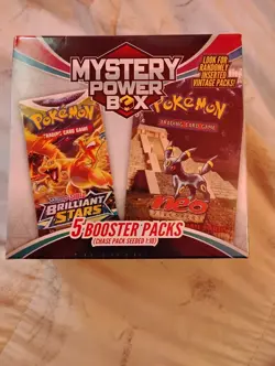 Pokemon Mystery Power Box 5 Booster Packs Sealed - Image 1