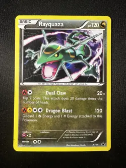 Rayquaza XY141 Holo Pokemon TCG XY Black Star Promo Card - Image 1