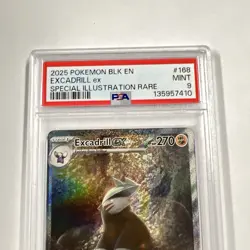 2025 POKEMON BLACK BOLT EN EXCADRILL SPECIAL ILLUSTRATION RARE #168 MINT 💎PSA 9 - Image 5