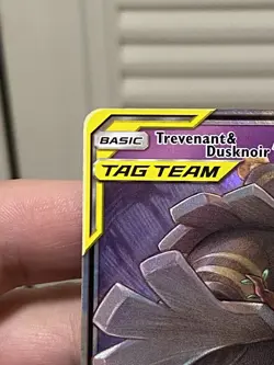 Pokemon TCG Trevenant Dusknoir GX SM217 Black Star Promo Sun Moon Holo Tag Team - Image 3