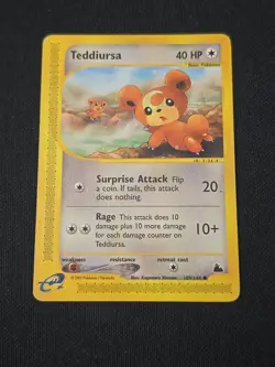 Teddiursa 109/144 Skyridge Regular WOTC Vintage 2003 Pokemon TCG Moderate Played - Image 1