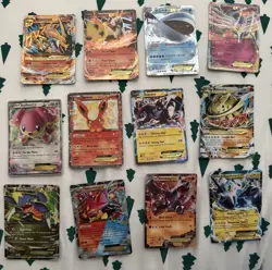 Pokemon EX/GX Lot 🔥w/ Sleeves - Mega Charizard EX, Snorlax GX, Pikachu Sleeves - Image 1