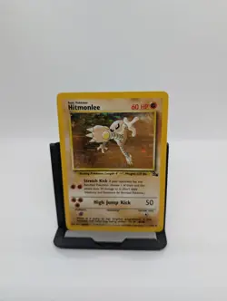 Pokemon TCG Hitmonlee 1/62 Holo Rare Fossil Unlimited LP - Image 1
