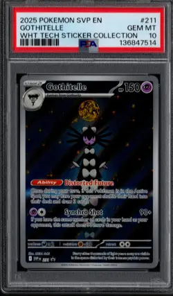 2025 Pokemon SVP EN Black Star Promo #211 Gothitelle PSA 10 - Image 1