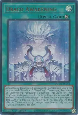 YuGiOh Draco Awakening Ultra Rare 1st Edition NM (DOOD) - Image 1