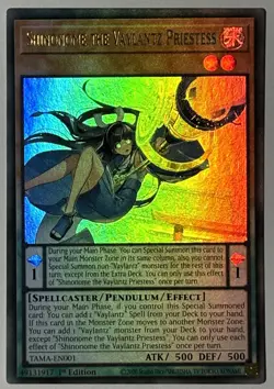 Shinonome The Vaylantz Priestess - Yugioh TAMA-EN001 - 1st Edition - ULTRA RARE - Image 1