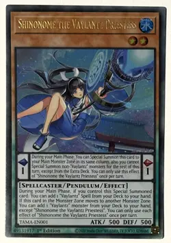Shinonome The Vaylantz Priestess - Yugioh TAMA-EN001 - 1st Edition - ULTRA RARE - Image 2
