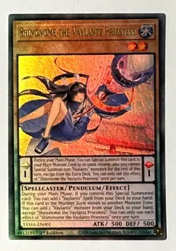 Shinonome The Vaylantz Priestess - Yugioh TAMA-EN001 - 1st Edition - ULTRA RARE - Image 3