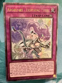 Yugioh Argostars Lightning Tydeu SUDA-EN071 Quarter Century Secret Rare NM 1st - Image 2