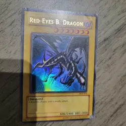 Yugioh Red-Eyes Black Dragon SDJ-001 Unlimited Edition Holo Rare Yu-Gi-Oh! - Image 4