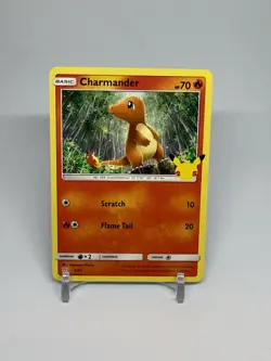 Pokemon Charmander 9/25 Non Holo 25th Anniversary Mcdonalds Promo 2021 Card - Image 1