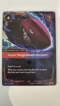 Super Mega Death Rocket! [252/298] Riftbound Origins - Foil - NM - Image 1