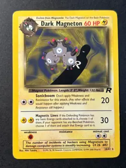 Dark Magneton 28/82 Rare Team Rocket - WOTC Pokemon Card B LP - Image 1