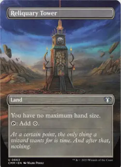 Reliquary Tower (Borderless) U Commander Masters 663 NM MTG - Image 1
