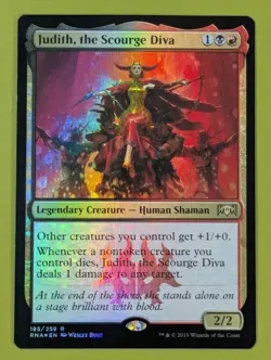 FOIL Judith, the Scourge Diva x1 Ravnica Allegiance 1x MTG Magic the Gathering - Image 1