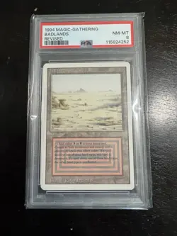 Mtg Revised Badlands Dual Land PSA 8 1994 - Image 1