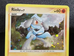 Pokemon TCG Riolu 8/17 POP Series Holo WOTC LP - Image 3
