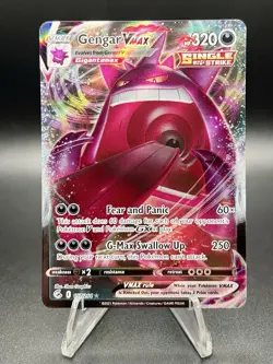 Pokemon Gengar VMAX TCG SWSH Fusion Strike Holo Ultra Rare Full Art 157/264 - Image 1