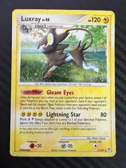Pokemon TCG Luxray 7/130 Diamond & Pearl Holo DMG - Image 1