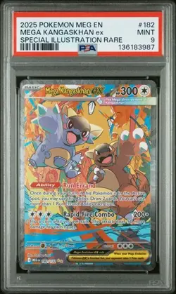 Mega Kangaskhan ex 182/132 Pokemon TCG Mega Evolution SIR PSA 9 - Image 1