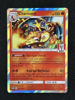 Pokemon Charizard KFC Stamped Promo 181/SM-P TCG Indonesia Asia Exclusive NM - Image 1