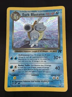 Pokemon: Dark Blastoise Holo Rare TCG Card 3/82 MP Condition - Image 1