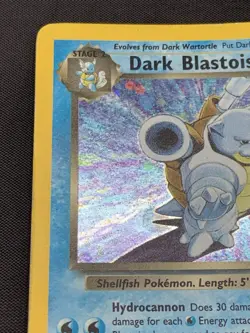 Pokemon: Dark Blastoise Holo Rare TCG Card 3/82 MP Condition - Image 2