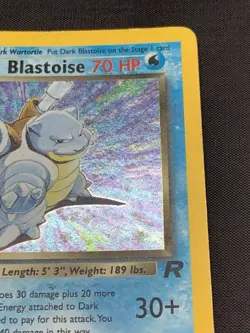 Pokemon: Dark Blastoise Holo Rare TCG Card 3/82 MP Condition - Image 3