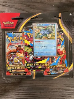 Pokemon Mega Evolution Triple Blister Pack - Golduck (Brand New/Sealed) - Image 1
