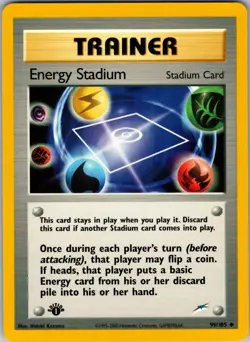 Energy Stadium 099/105 Neo Destiny 1st Edition Pokemon TCG NM - Image 1