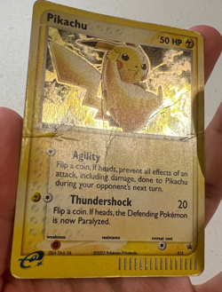 Pokemon Pikachu TCG Black Star Promo 012 E-Reader Holo Card 2003 DMG Card - Image 3