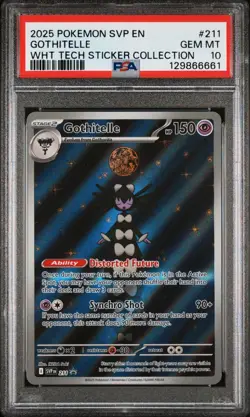 2025 POKEMON SVP EN-SV BLACK STAR PROMO #211 GOTHITELLE PSA 10 - Image 1