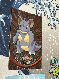 #31 Nidoqueen - Pokemon Topps Textured Holo Card - Black Logo - Image 2