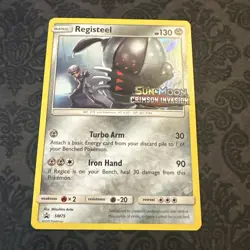 Pokemon - Registeel SM75 - Sun & Moon Crimson Invasion Stamped Promo - Image 1