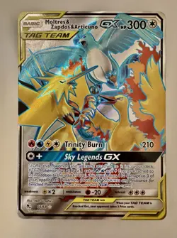 Pokemon TCG Moltres Zapdos Articuno GX 66/68 NM full art Hidden Fates - Image 2