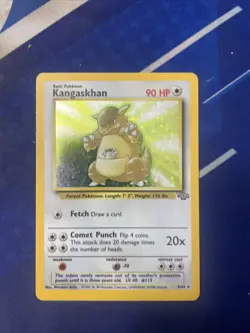 Pokemon TCG Kangaskhan Jungle 5/64 Holo Unlimited Holo Rare - Image 1