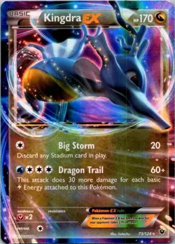 Pokemon TCG Kingdra-EX 73/124 Fates Collide Holo MP (SKU 1-1) - Image 1