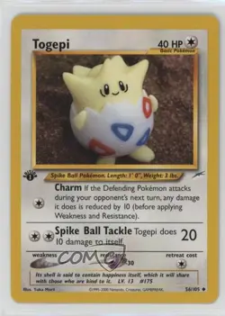 Togepi 1st Ed. Pokemon Neo Destiny #56 2002 - Image 1
