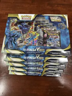 Nintendo Pokemon TCG Origin Forme Dialga and Palkia VStar Box lot of 5 - Image 1