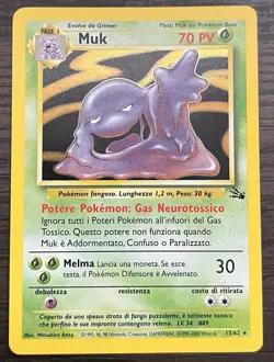 Spanish Muk Holo Rare Pokemon TCG WOTC Base Fossil 13/62 MINT CONDITION - Image 1