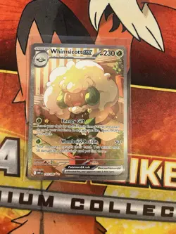 Pokemon TCG Whimsicott EX Scarlet & Violet White Flare Card 165/086 NM - Image 1